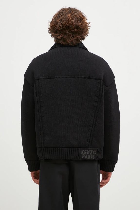 Abbigliamento Kenzo giacca Knitted Down Jacket FE65OU1419NC.99 nero