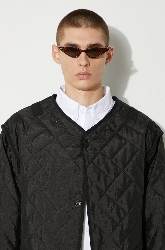 Kenzo kurtka Weave Liner FE65OU3089DW.99 czarny