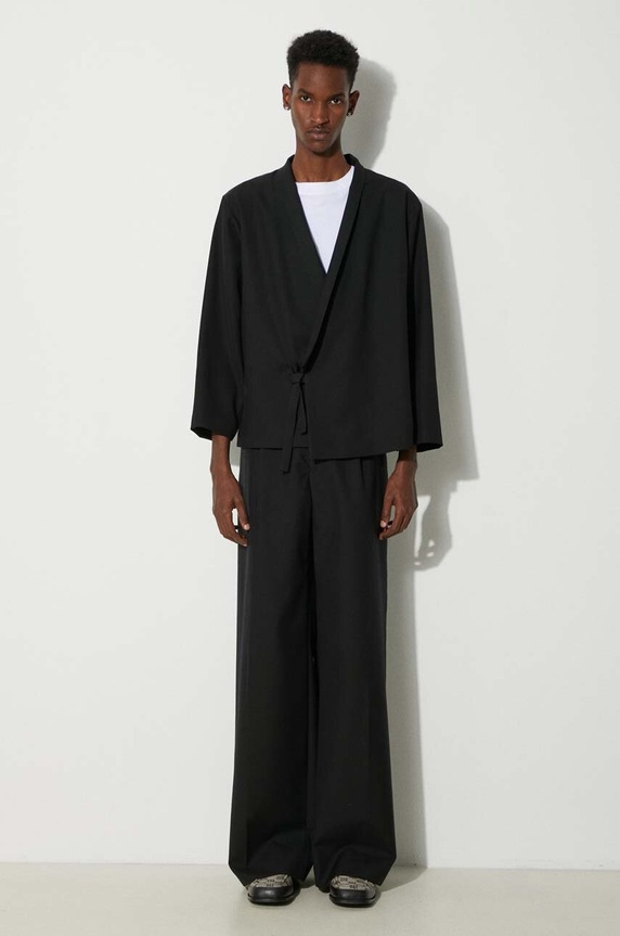 Kenzo wool blazer Kimono Jacket FE65VE1409RE.99 black AW24