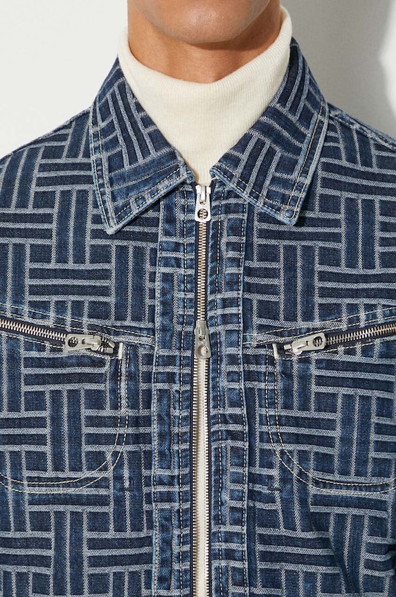 Джинсова куртка Kenzo Trucker Denim Jacket Weave FE65DV3106J2.DD