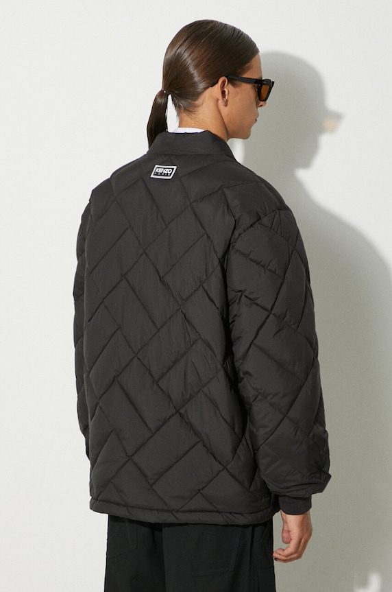Clothing Kenzo down jacket Weave Down Kimono FE65MA1459NL.99 black