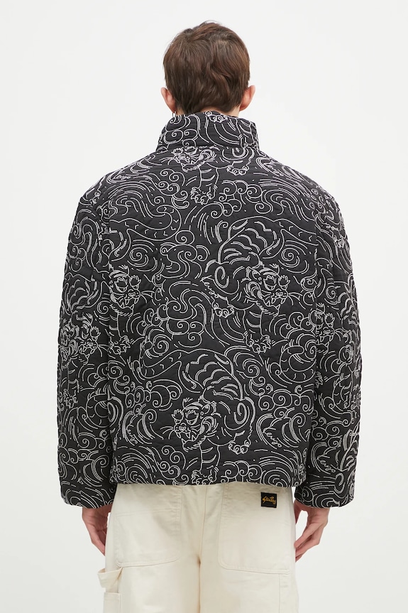 Kenzo kurtka Star Tiger Down Jacket FE65OU1439NN.99 czarny AW24