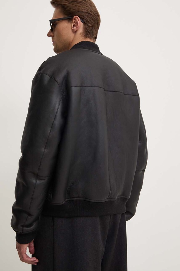 Dvostrana kožna jakna IRO MP137MIEKO crna