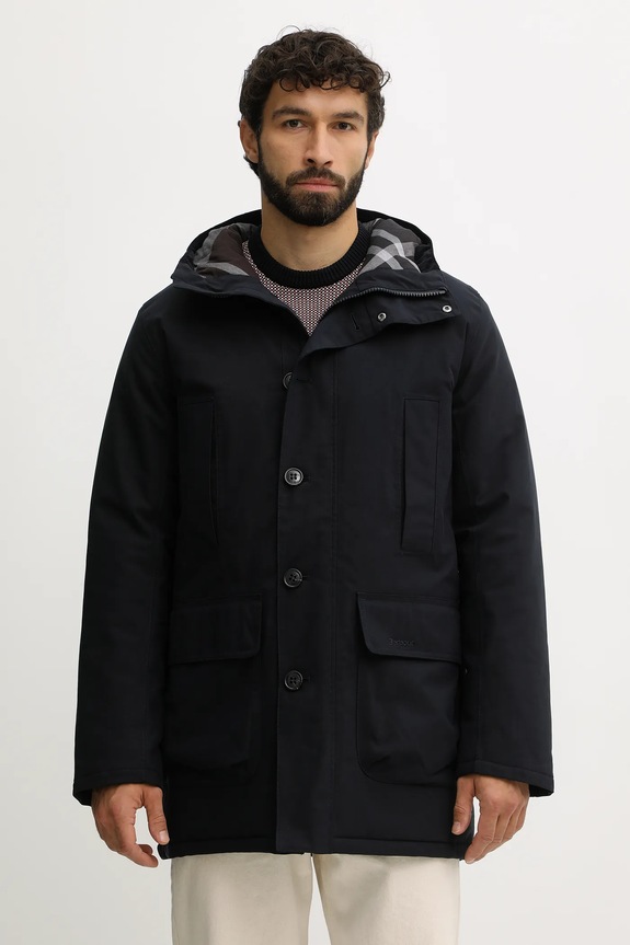 Bunda Barbour Winter Beaufort Waterproof Parka zateplené tmavomodrá MWB1126