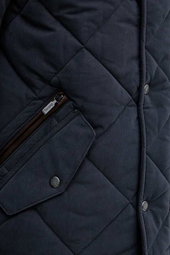Barbour kurtka Winter Chelsea Quilted Jacket MQU1686 granatowy