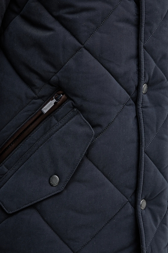 Barbour kurtka Winter Chelsea Quilted Jacket MQU1686 granatowy