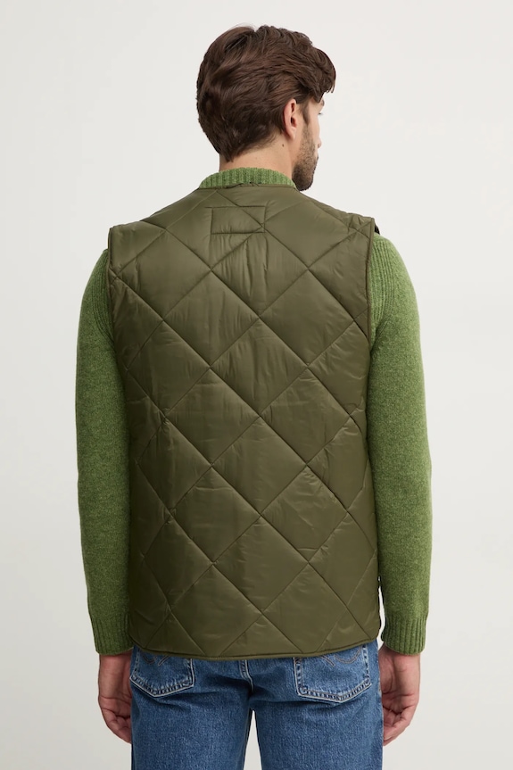 Abbigliamento Barbour gilet reversibile Large Box Quilted Liner MLI0057 verde