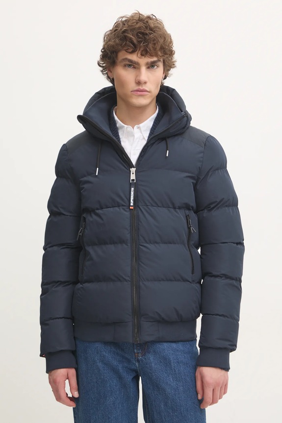 Superdry rövid kabát sötétkék M5011904A.98T