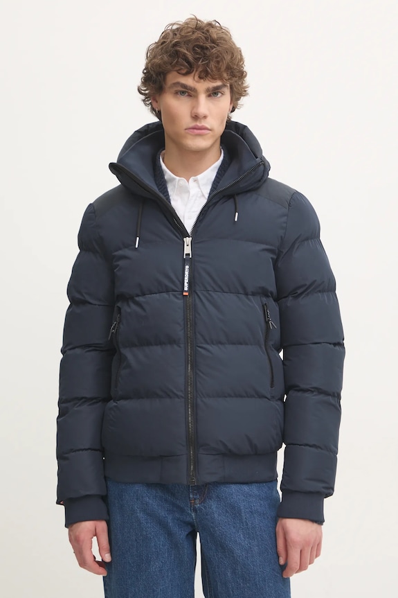 Superdry rövid kabát sötétkék M5011904A.98T