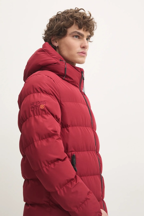 Bunda Superdry M5011905A.Z6Q burgundské