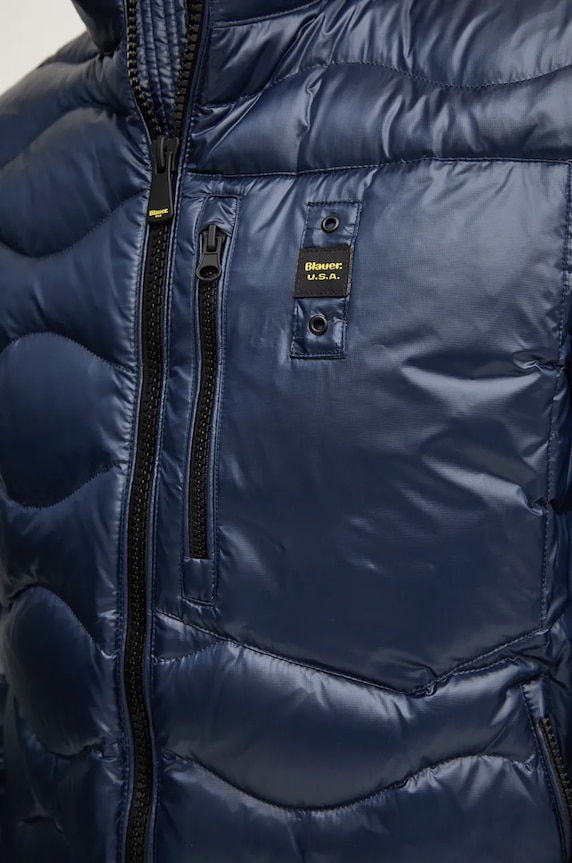 Μπουφάν με επένδυση από πούπουλα Blauer 24WBLUC03031 σκούρο μπλε