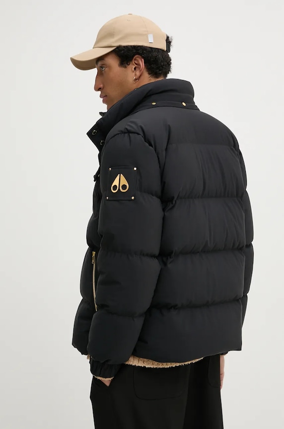 Péřová bunda MOOSE KNUCKLES černá M34MJ199G