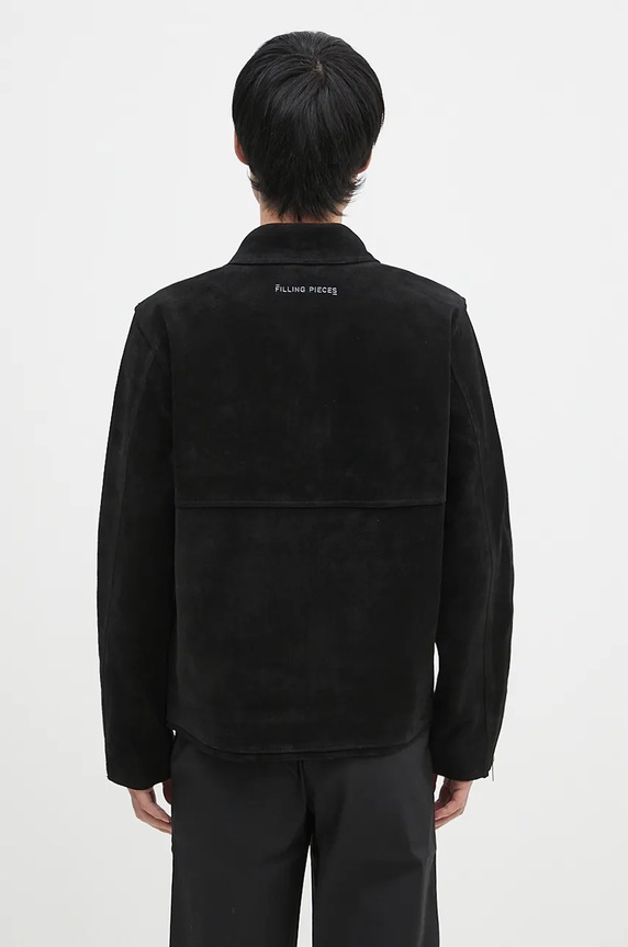 Clothing Filling Pieces suede jacket Leather Jacket Suede 75922791861 black