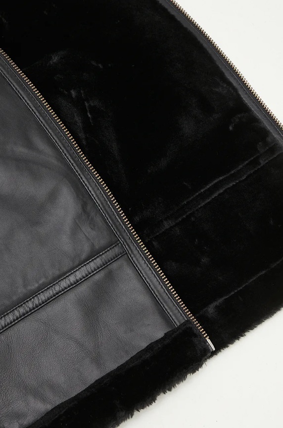 Alpha Industries leather jacket B3 Leather 148114 black