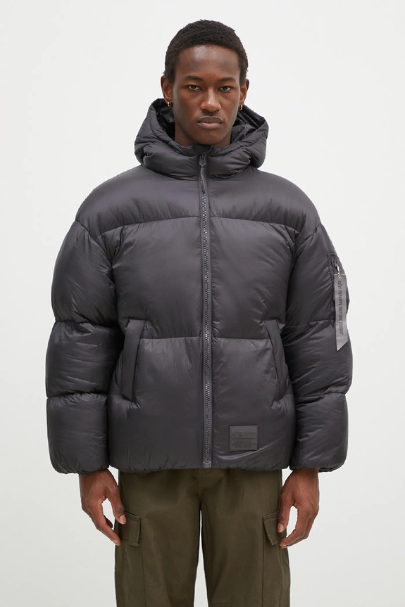 Alpha Industries giacca Cloud Puffer Bomber isolamento sintetico grigio 148130