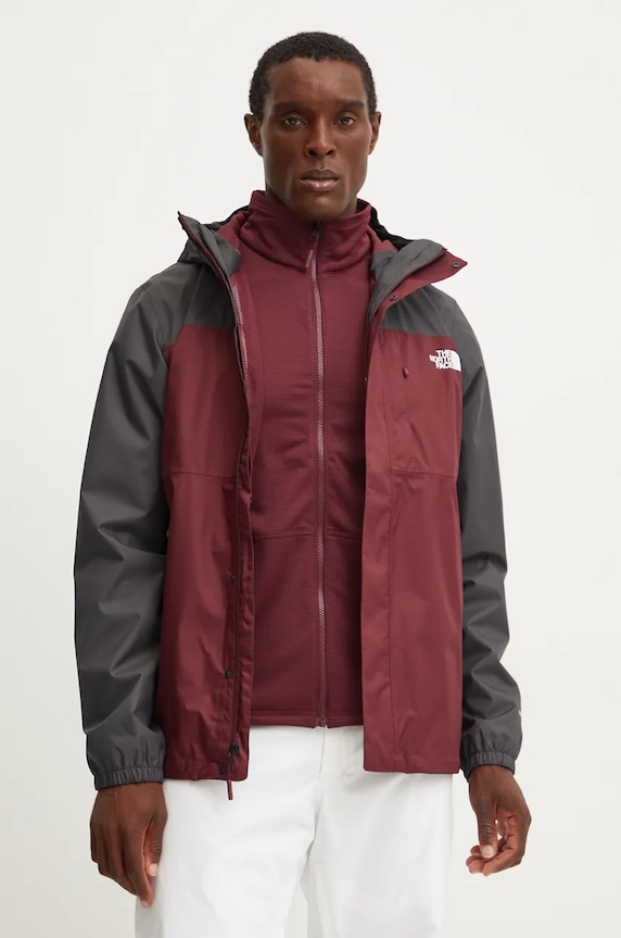 The North Face kurtka outdoorowa Quest Triclimate pozostałe bordowy NF0A3YFH7OK1