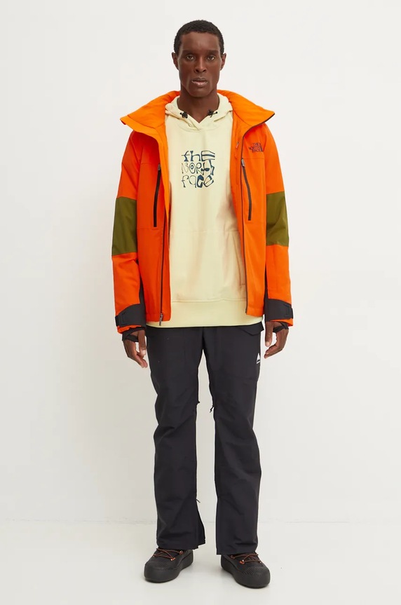 The North Face rövid kabát Chakal NF0A87Y61OP1 narancssárga AW24