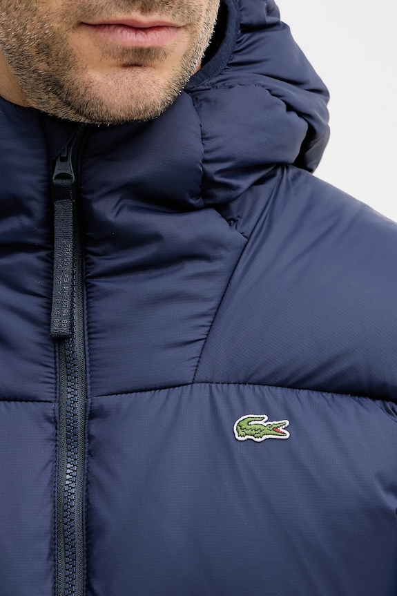 Μπουφάν με επένδυση από πούπουλα Lacoste BH2905 σκούρο μπλε