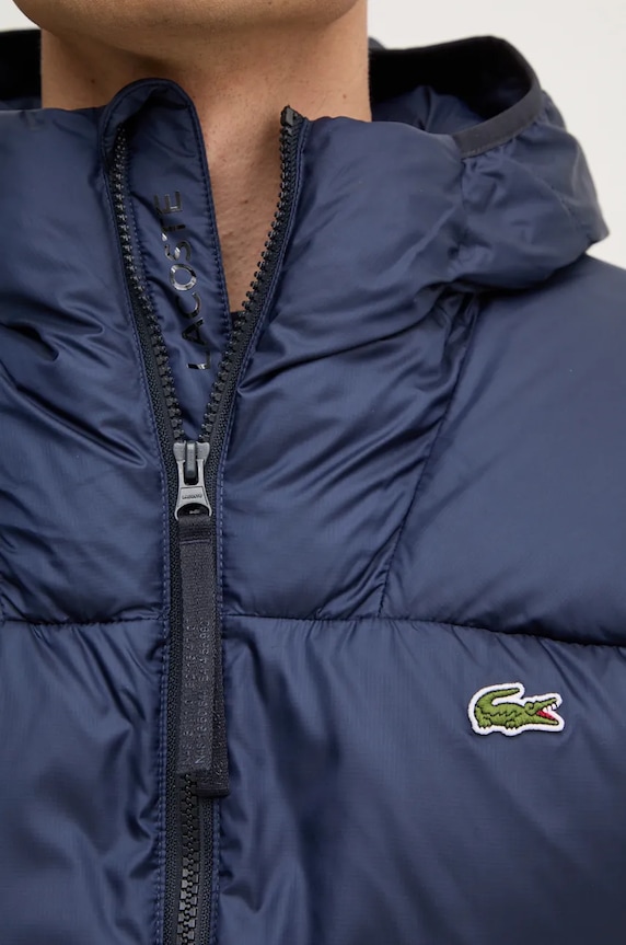 Páperová bunda Lacoste BH2905 tmavomodrá
