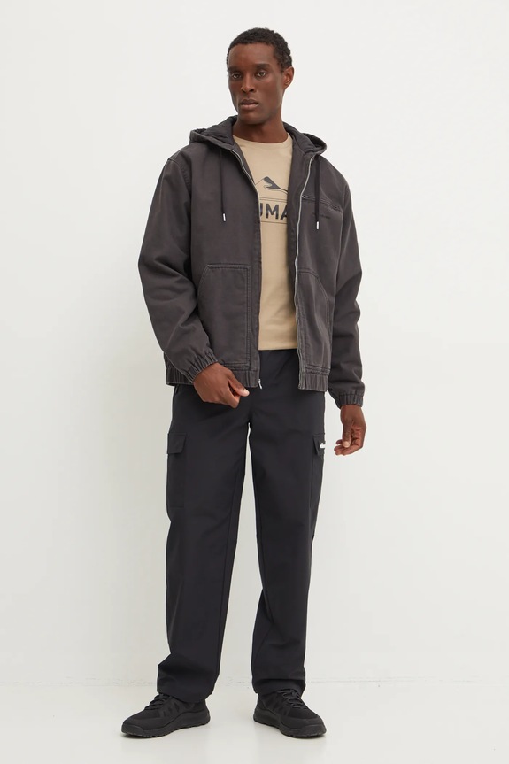 Bunda Quiksilver Straight Out Hood Jacket EQYJK04099 šedá AW24