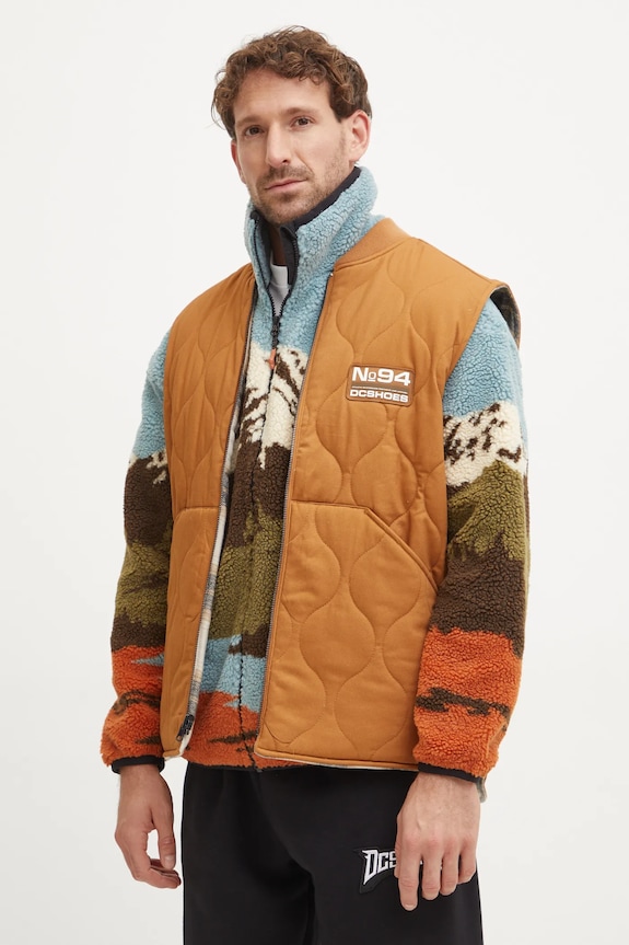 DC gilet reversibile No 94 Worker foderato marrone ADYJK03198