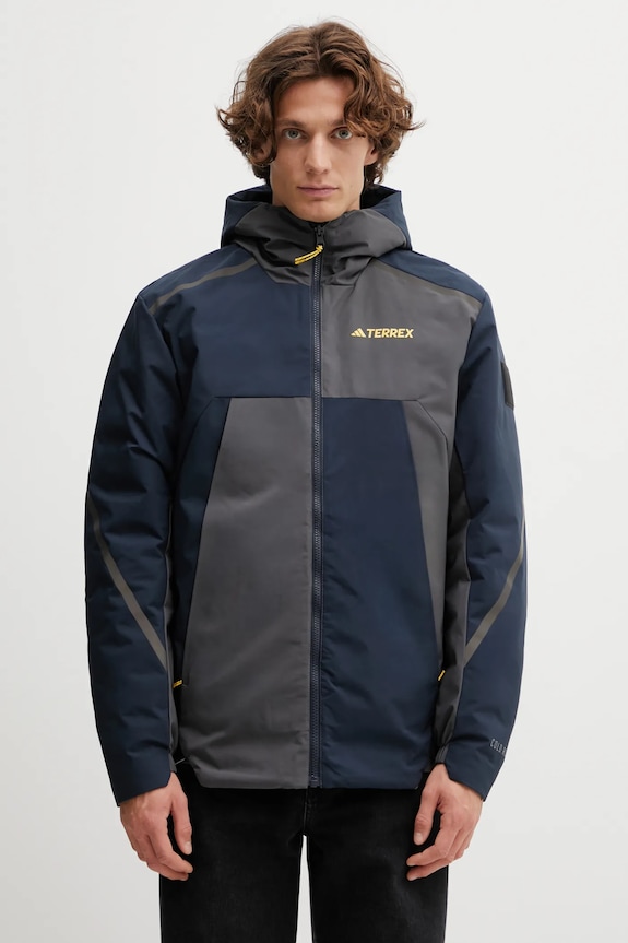 Двостороння пухова куртка adidas National Geographic Coldrdy Jacket IX7952 сірий AW24