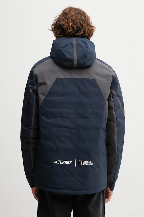 Двостороння пухова куртка adidas National Geographic Coldrdy Jacket IX7952 сірий