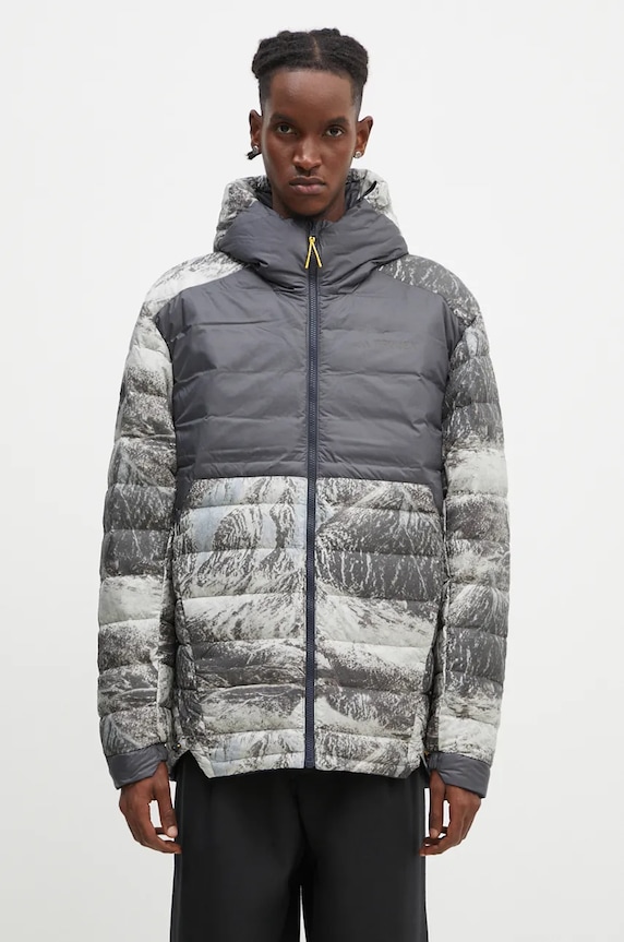 Dvostrana pernata jakna adidas National Geographic Coldrdy Jacket IX7953 plava AW24