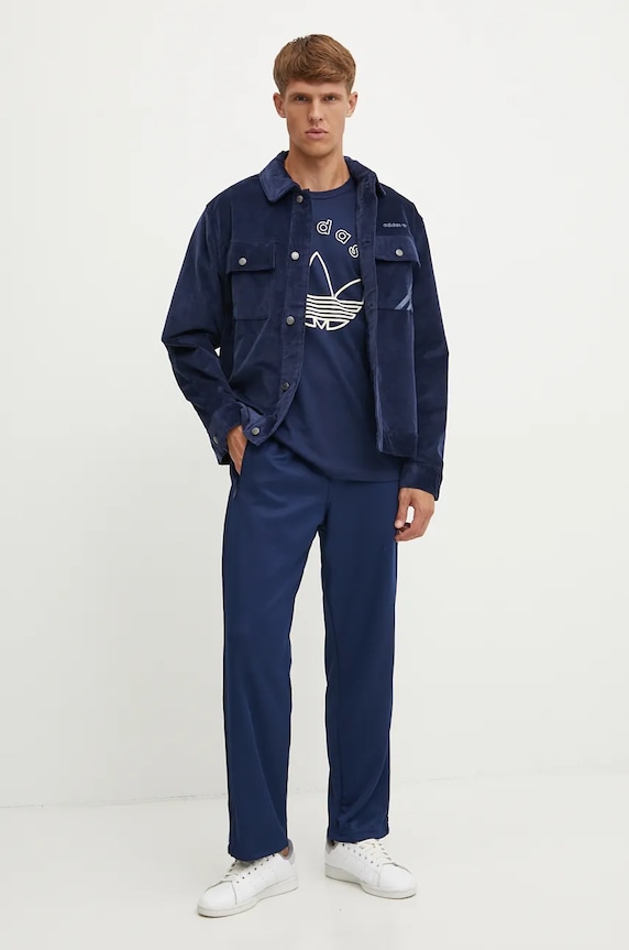 Μπουφάν adidas Originals Jacket IX9609 σκούρο μπλε AW24