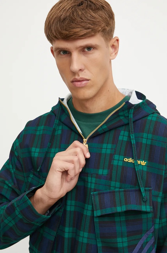 Bunda adidas Originals Windbreaker zelená IX9636