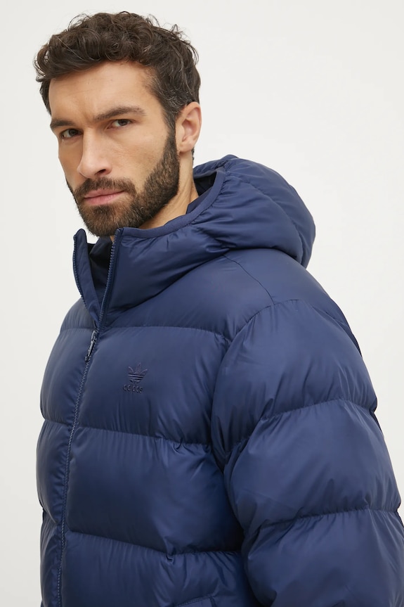 Μπουφάν adidas Originals Commercial Puff σκούρο μπλε IY3397