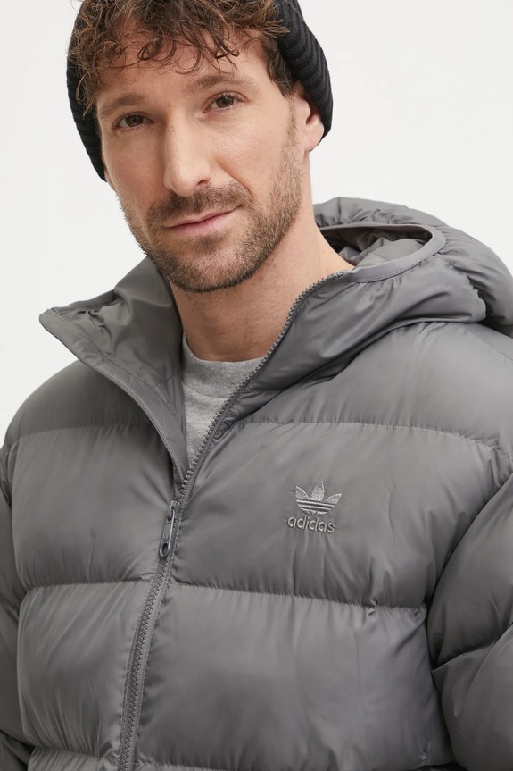 Jakna adidas Originals Commercial Puff siva IY3398