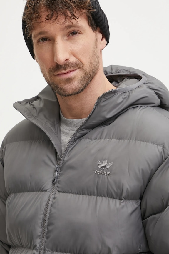 Jakna adidas Originals Commercial Puff siva IY3398