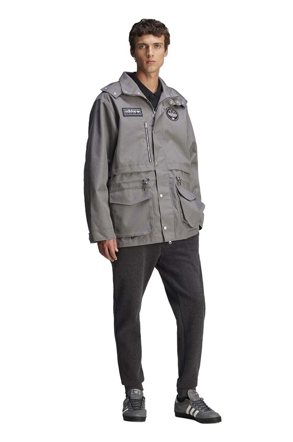 adidas Originals jacket Spezial F.C. Anorak with gray JE6074