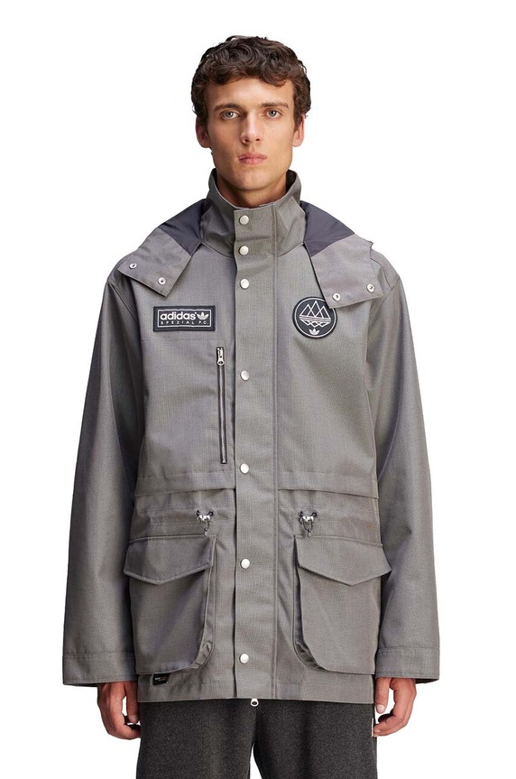adidas Originals jacket Spezial F.C. Anorak JE6074 gray AW24