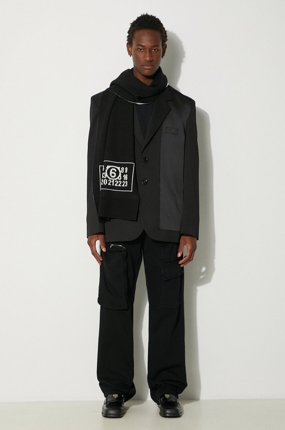 MM6 Maison Margiela wool blend blazer SH0BN0009.S47848 black AW24