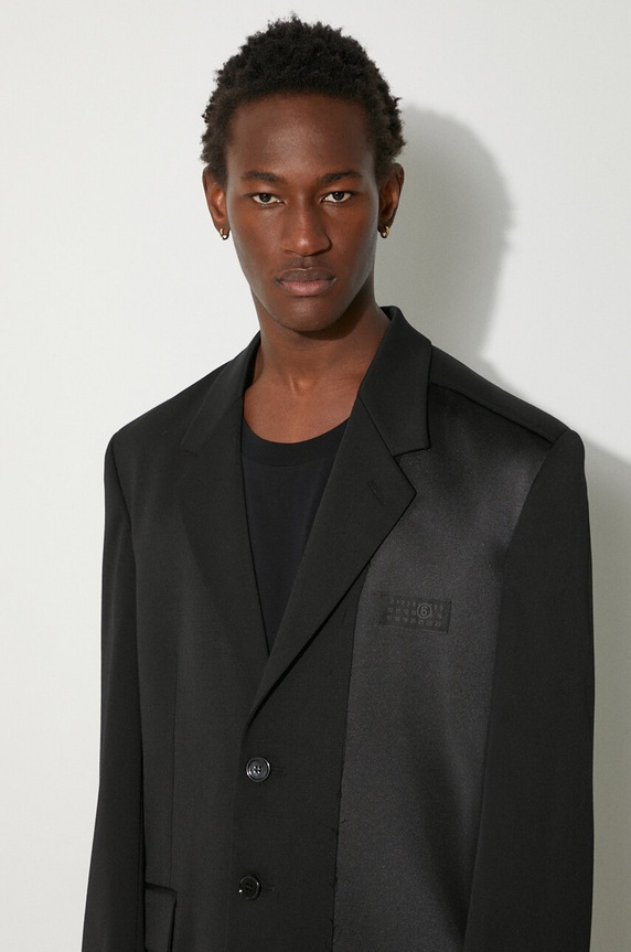 MM6 Maison Margiela wool blend blazer SH0BN0009.S47848 black