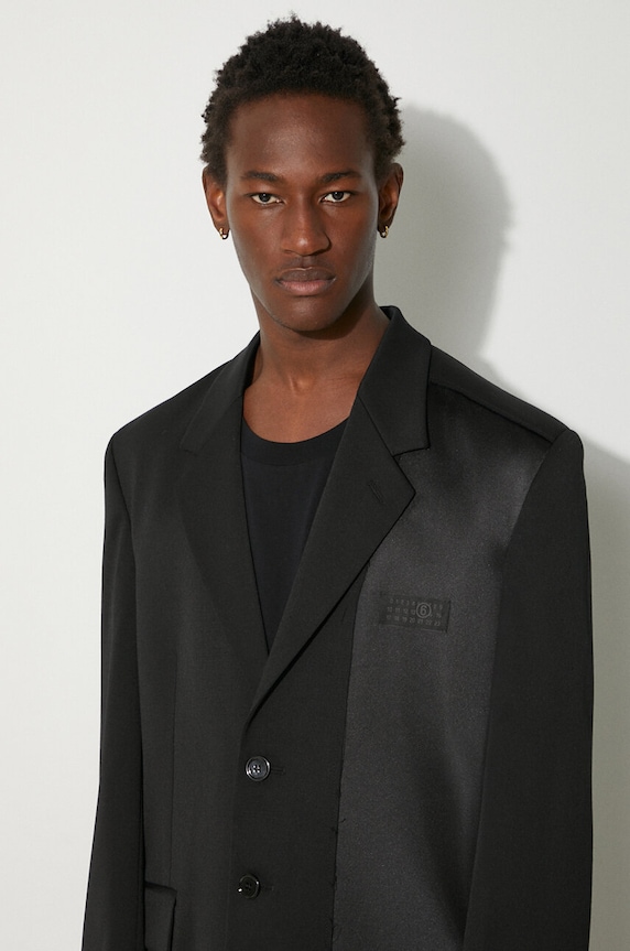 MM6 Maison Margiela wool blend blazer SH0BN0009.S47848 black
