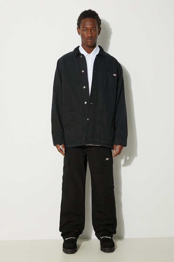 Dickies jacket Duck High Pile Flce Line Chore Jacket DK0A4XGA black AW24