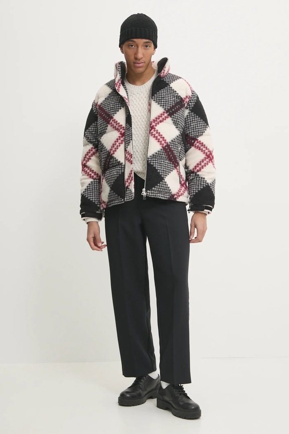 HUGO geaca din amestec de lana 50523675 multicolor AW24