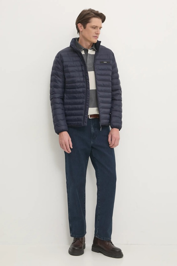 Calvin Klein rövid kabát K10K113474 sötétkék SS25