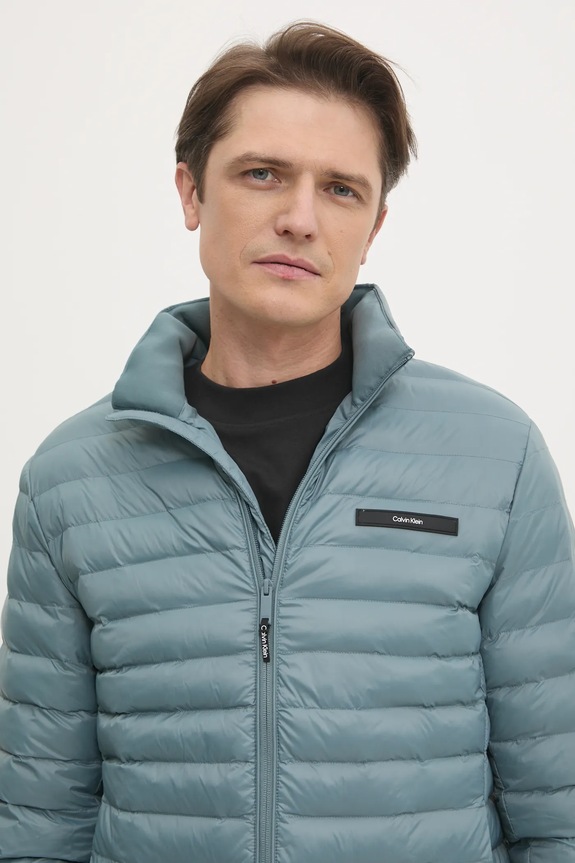 Μπουφάν Calvin Klein τιρκουάζ K10K113474