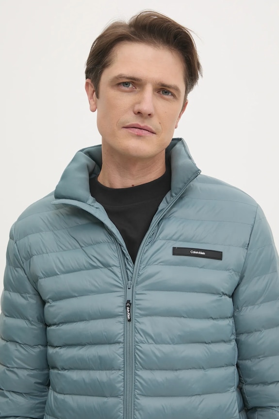 Μπουφάν Calvin Klein τιρκουάζ K10K113474