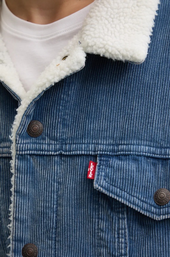 Levi's geaca din velur A5784 albastru