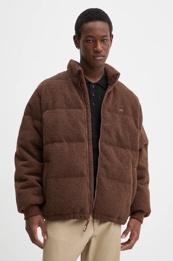 Levi's kurtka puchowa bez kaptura brązowy A8558