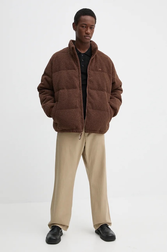 Levi's kurtka puchowa A8558 brązowy AW24