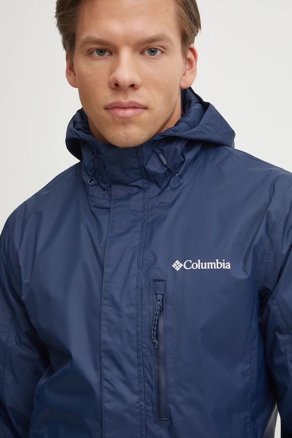Columbia impermeabile da uomo Pouring Adventure blu navy 2117171