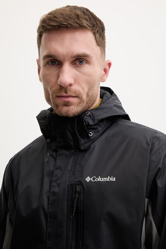 Columbia pánsky pršiplášť Pouring Adventure sivá 2117171