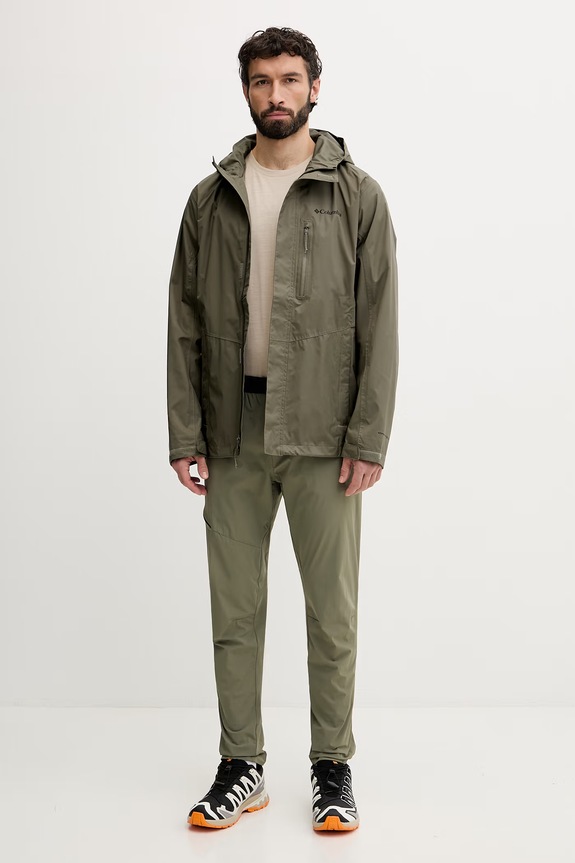 Columbia geacă de tranziție pentru bărbați Pouring Adventure 2117171 verde SS26