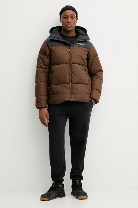 Bunda Columbia Puffect 2086851 hnedá AW25